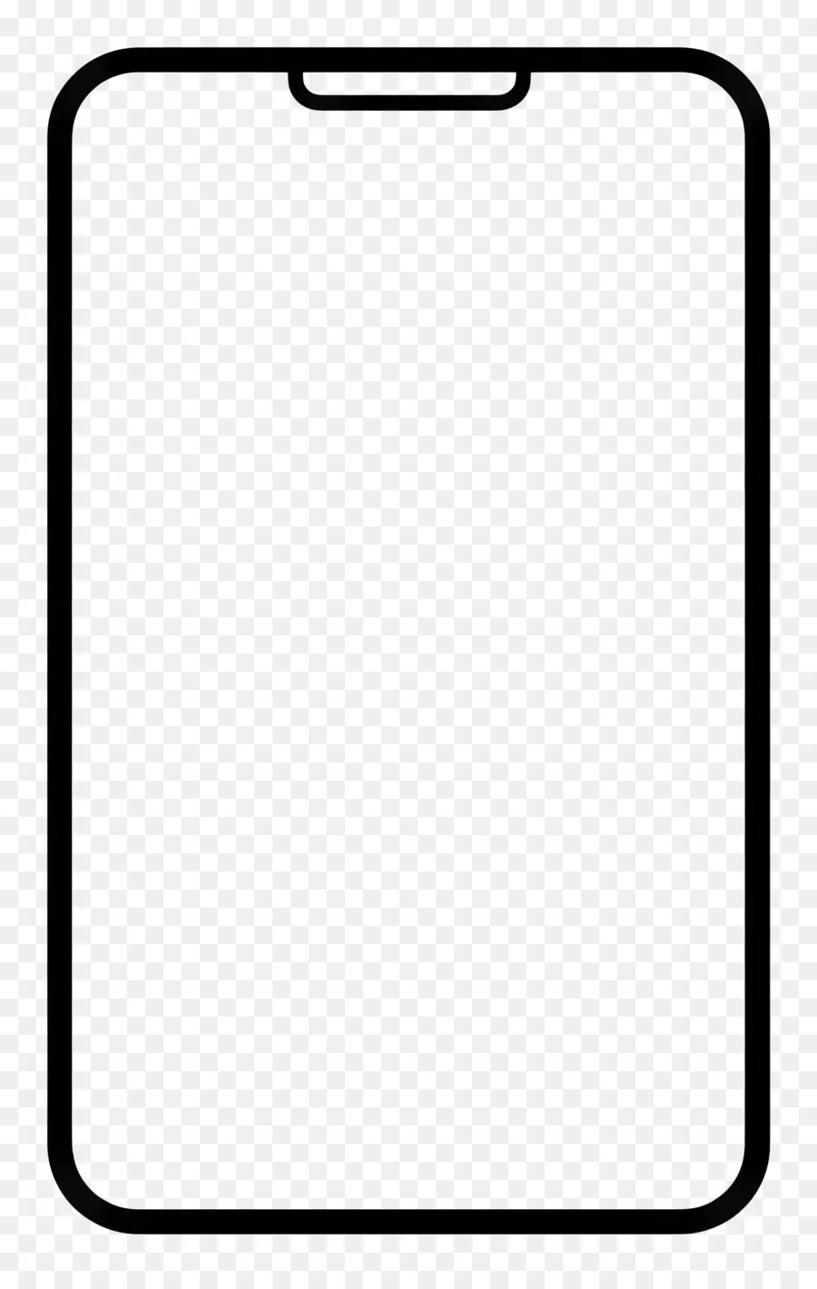 Cadre Rectangulaire，Cadre De Téléphone PNG