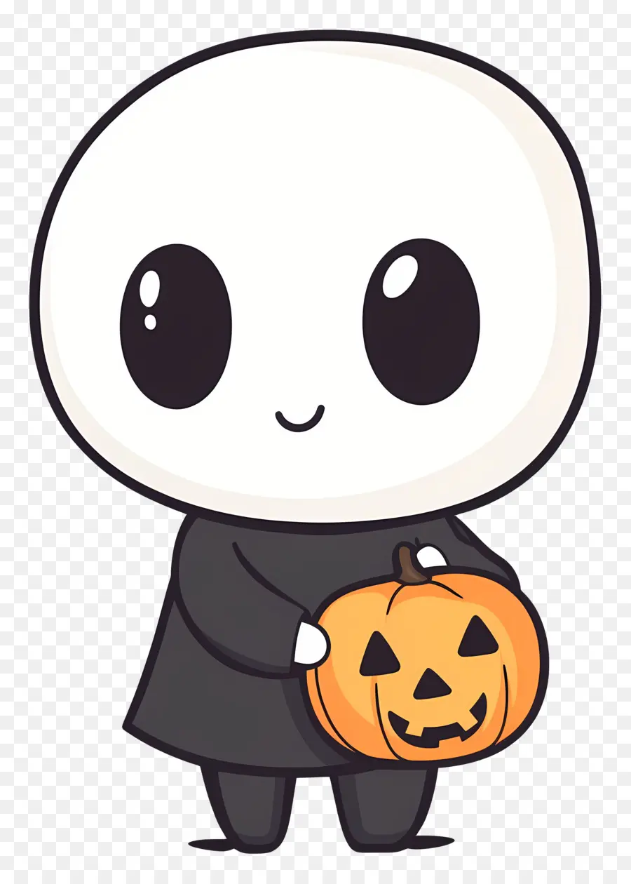 Citrouille Fantôme，Personnage Mignon D'halloween PNG