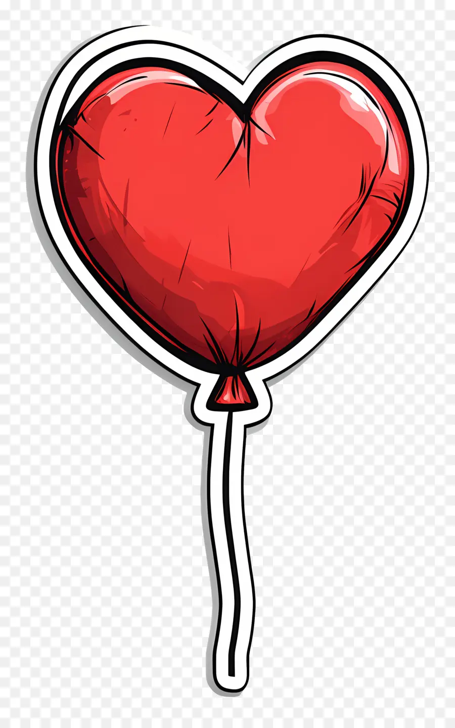 Ballon D'amour，Ballon Coeur Rouge PNG