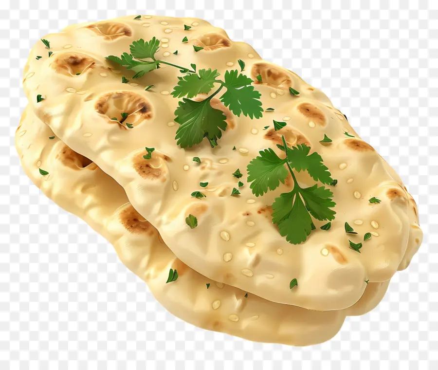 Pain Naan，Pain Plat Aux Herbes PNG