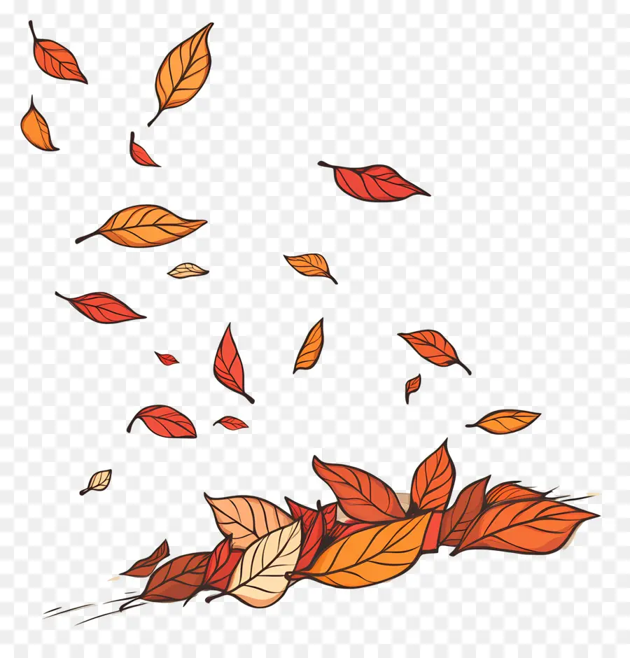 Tas De Feuilles，Feuilles Qui Tombent PNG