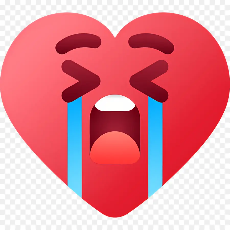 Emoji Coeur，Coeur Qui Pleure PNG