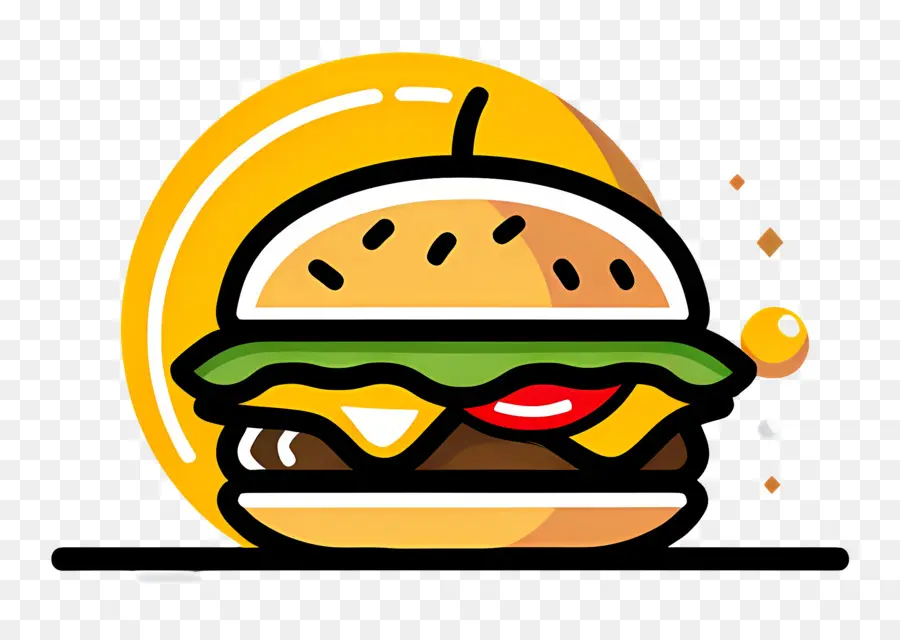 Logo De Hamburger，Hamburger De Dessin Animé PNG