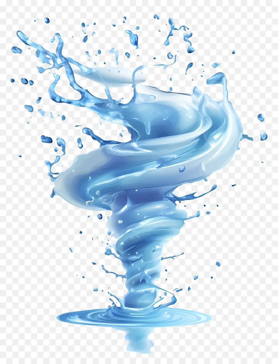 Spirale D'eau，Tourbillon D'eau Bleue PNG