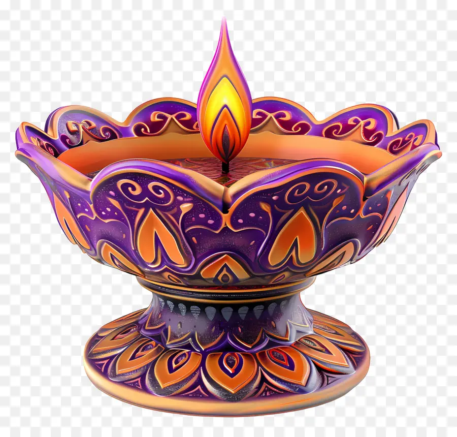 Lampe De Diwali，Diya élégante PNG