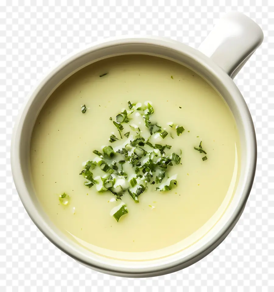 Vichyssoise，Soupe à La Ciboulette PNG