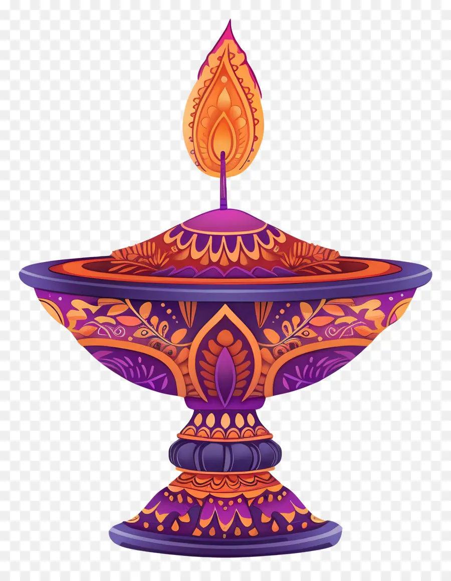 Lampe De Diwali，Diya élégante PNG