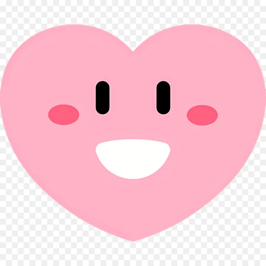 Emoji Coeur，Coeur Souriant PNG