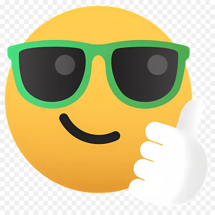 Emoji Pouce Levé，Emoji Sympa PNG