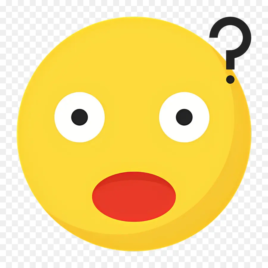 Emoji Confus，Point D'interrogation PNG