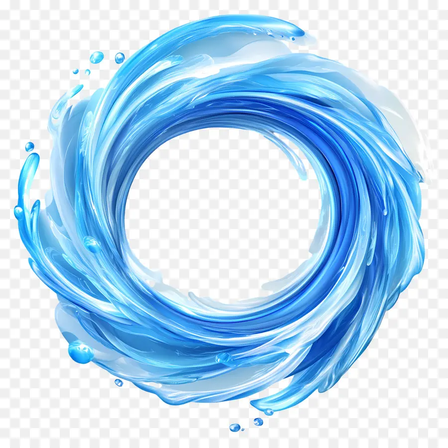 Tourbillon D'eau，Tourbillon Bleu PNG