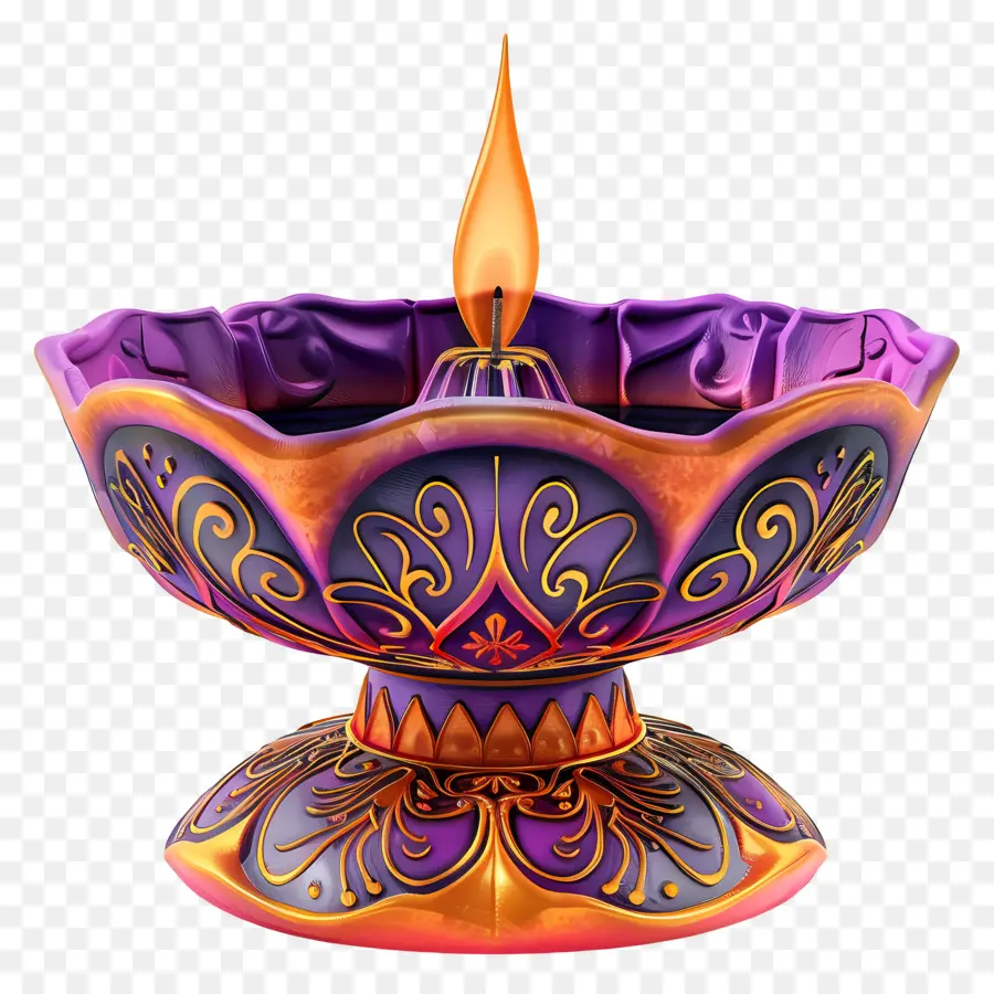 Lampe De Diwali，Diya élégante PNG