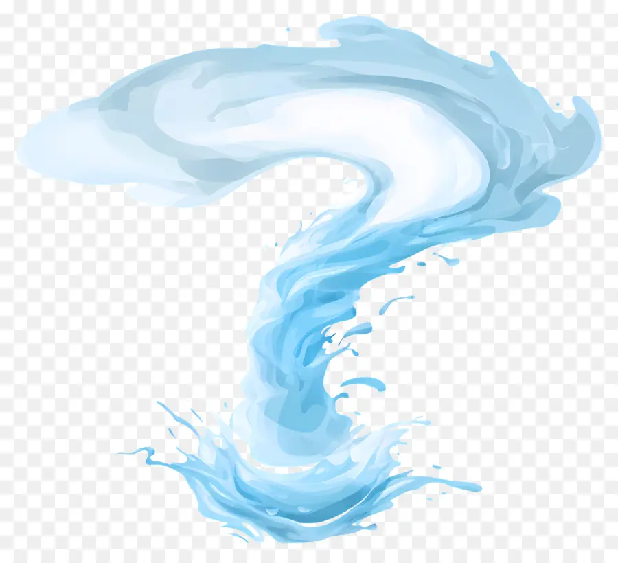 Spirale D'eau，Éclaboussure D'eau Bleue PNG