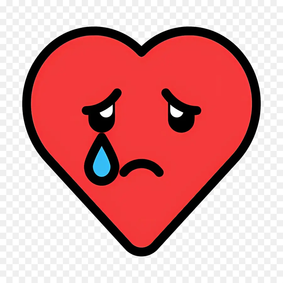 Emoji Coeur，Coeur Triste PNG