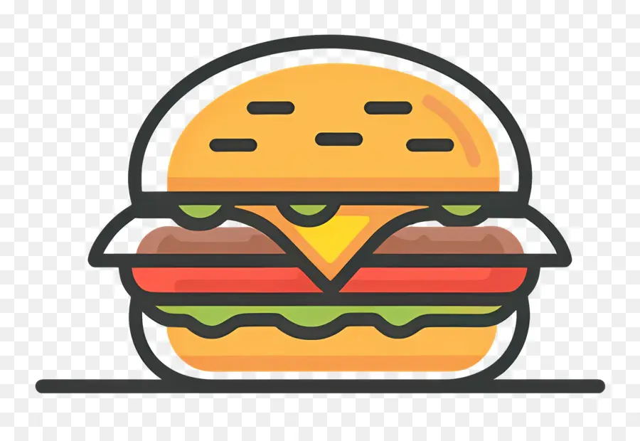 Logo De Hamburger，Hamburger Simple PNG