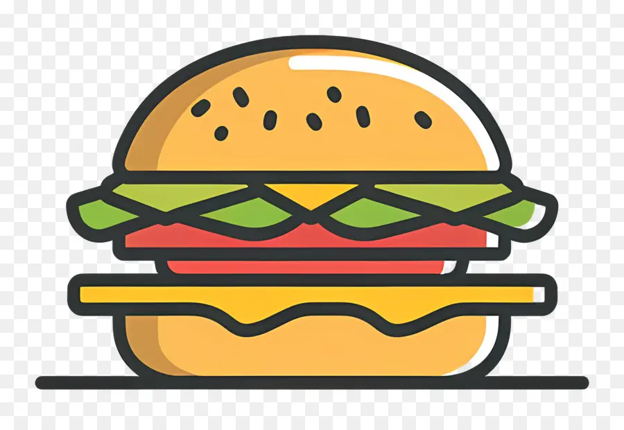 Logo De Hamburger，Hamburger De Dessin Animé PNG