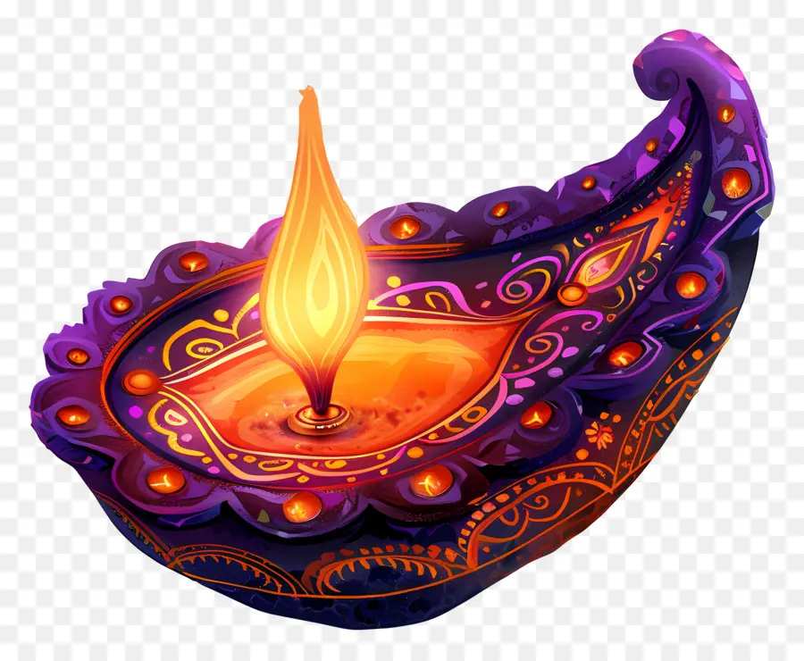 Lampe De Diwali，Diya Décoratif PNG