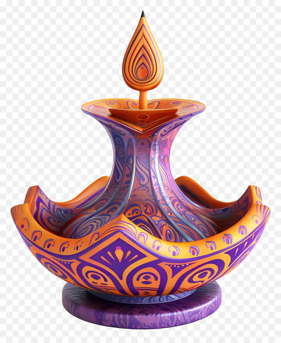 Lampe De Diwali，Grande Diya PNG