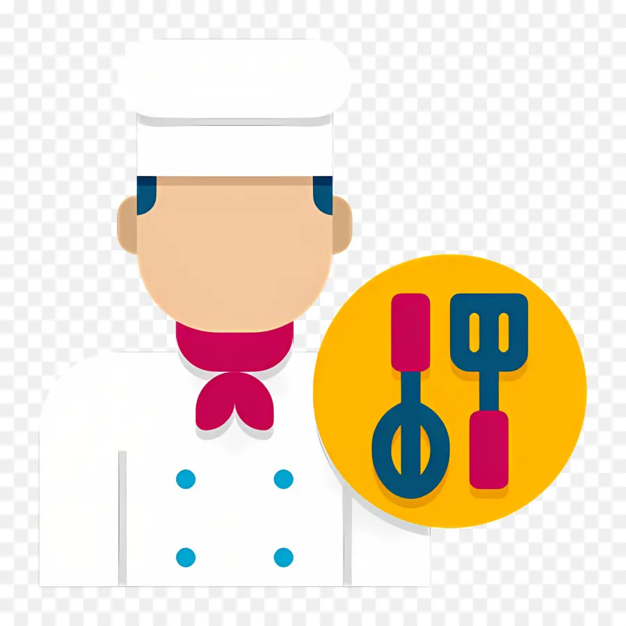 Cuisinier，Chef Avec Ustensiles PNG