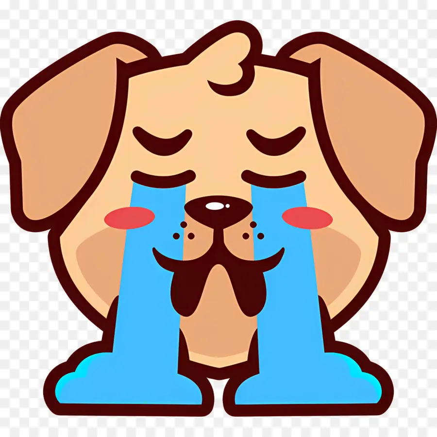 Emoji De Chien，Chien Qui Rit PNG