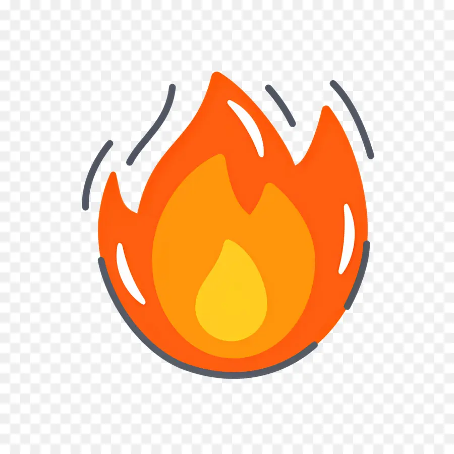 Emoji De Feu，Flamme PNG