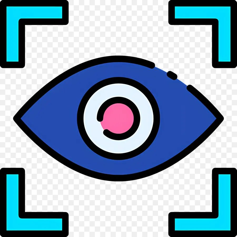 Scanner Oculaire，Oeil Avec Cible PNG