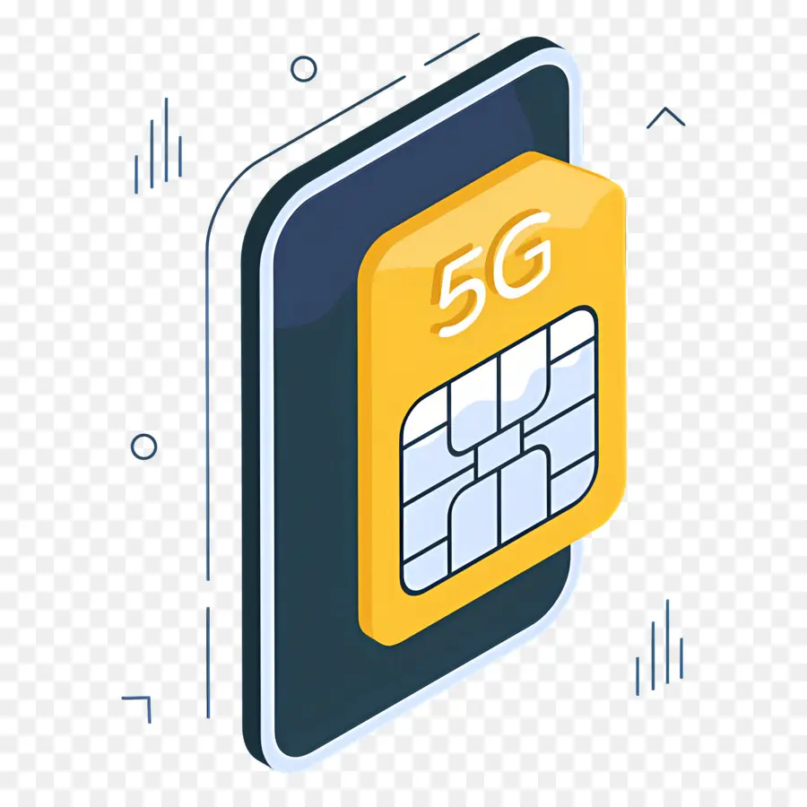 Mémoire Du Téléphone，Icône De La Carte Sim 5g PNG