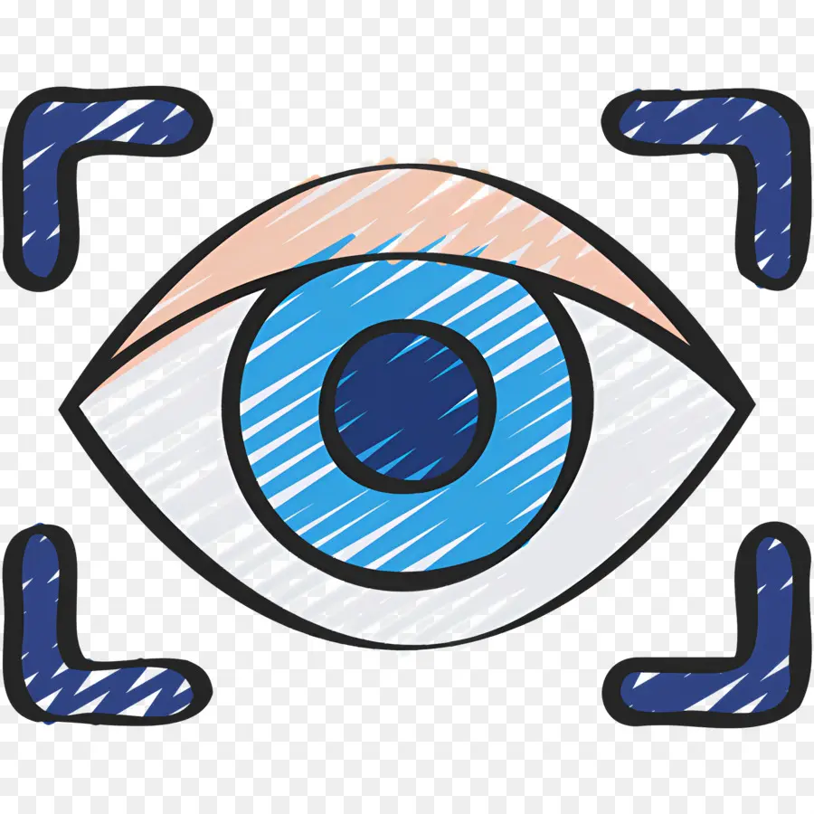 Scanner Oculaire，Oeil Avec Cible PNG