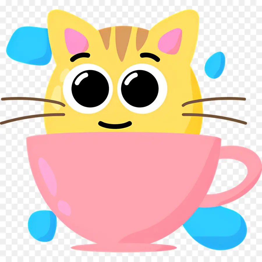 Chat Emoji，Chat Dans Une Tasse PNG