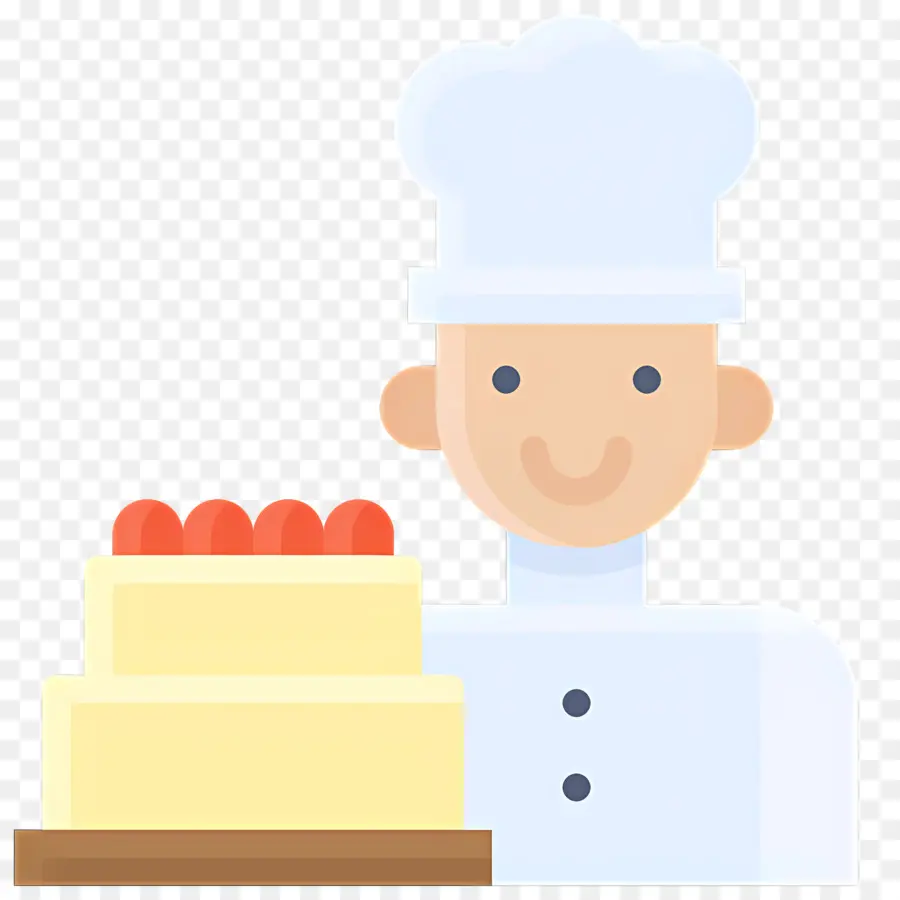 Cuisinier，Chef Avec Gâteau PNG