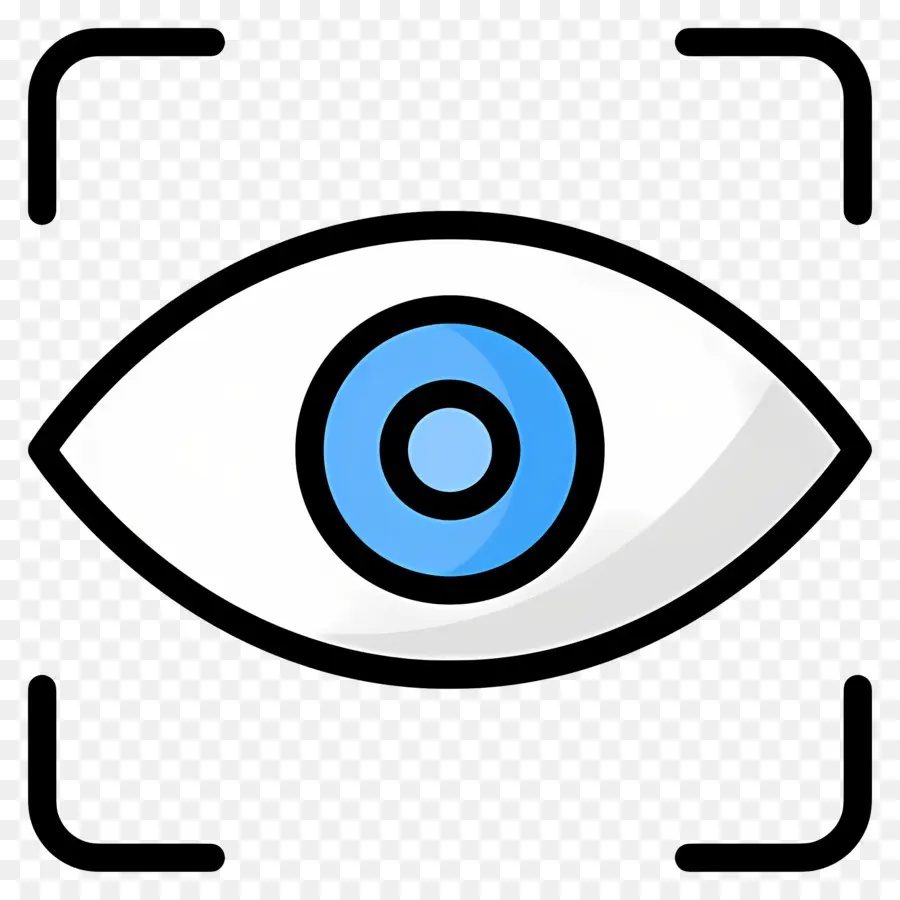 Scanner Oculaire，Oeil Avec Cible PNG