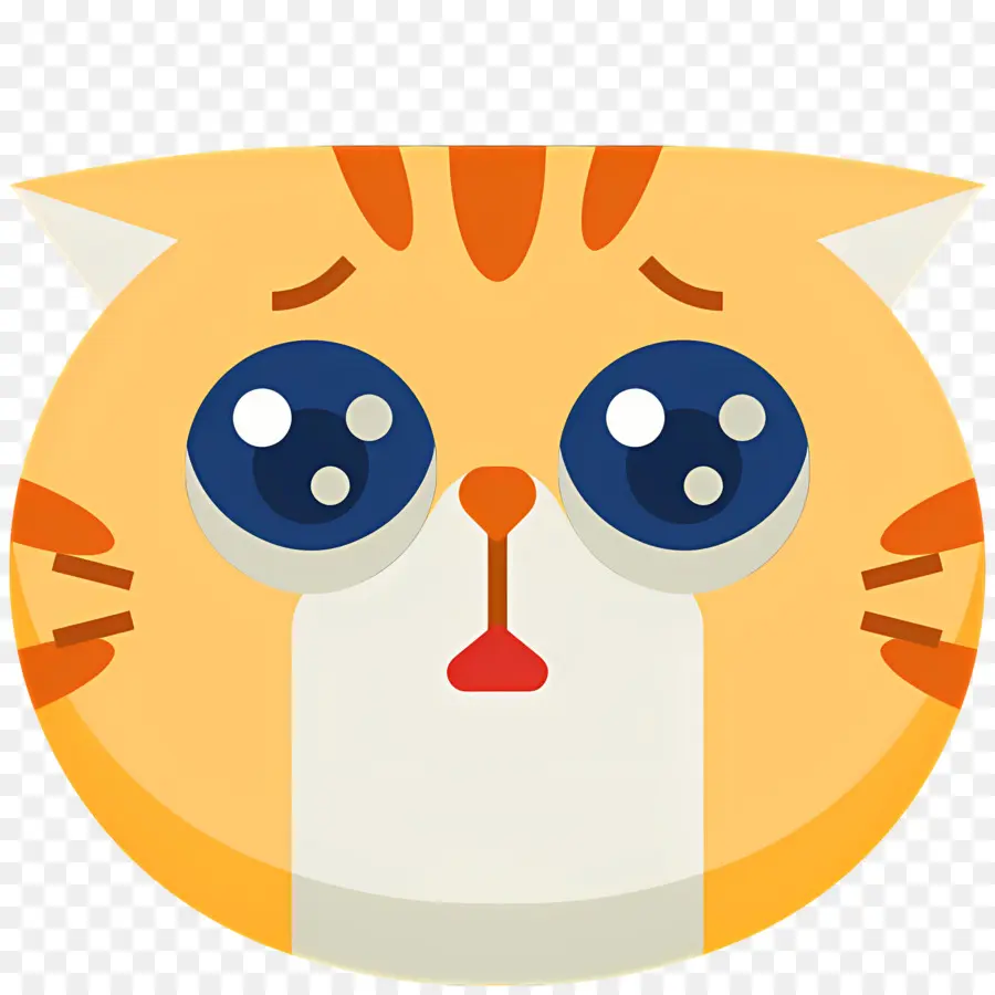 Chat Emoji，Chat Triste PNG