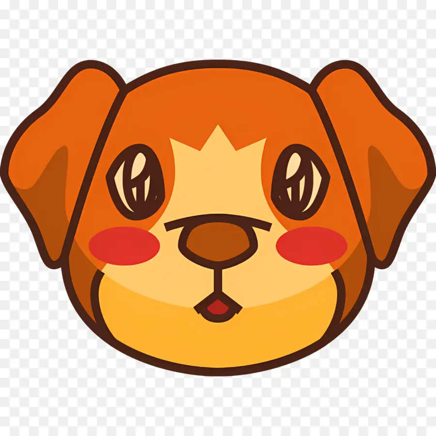 Emoji De Chien，Chien Rougissant PNG