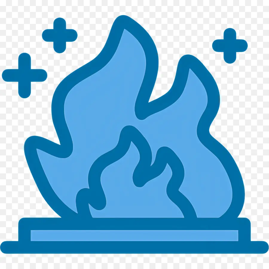 Emoji De Feu，Feu Bleu PNG