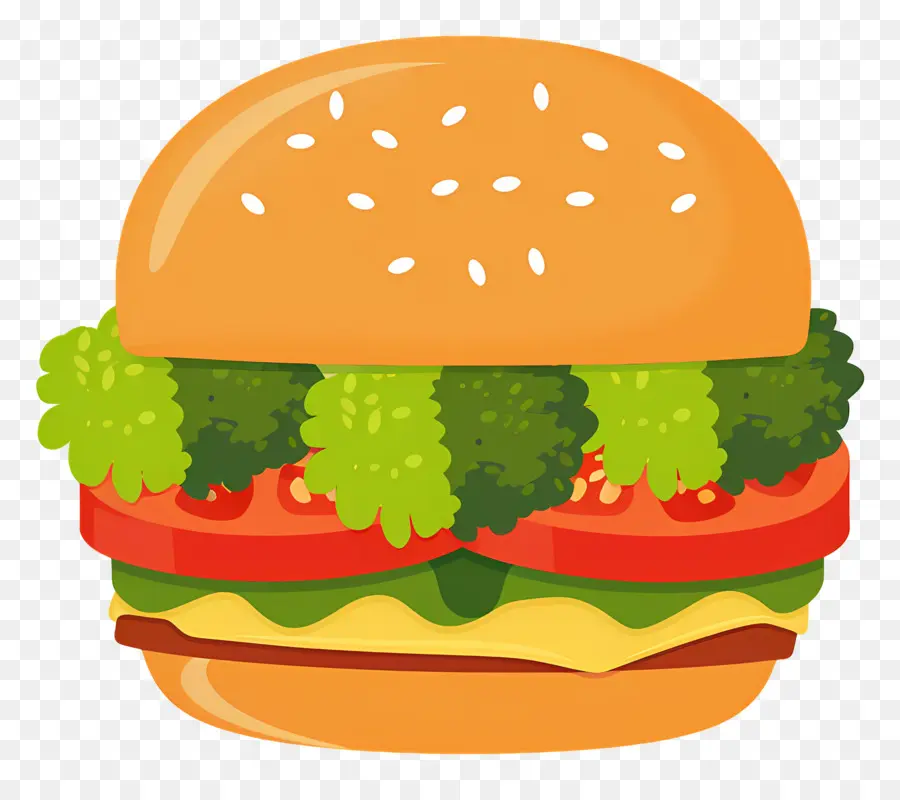 Burger Végétarien，Hamburger PNG