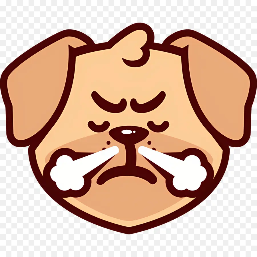 Emoji De Chien，Chien En Colère PNG