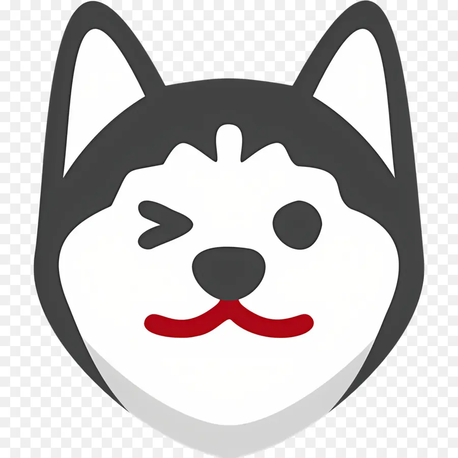 Emoji De Chien，Chien Qui Fait Un Clin D'oeil PNG