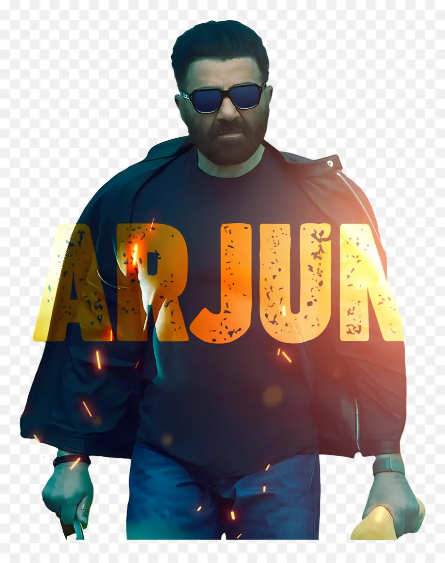 Baap，Personne Avec Le Texte Arjun PNG