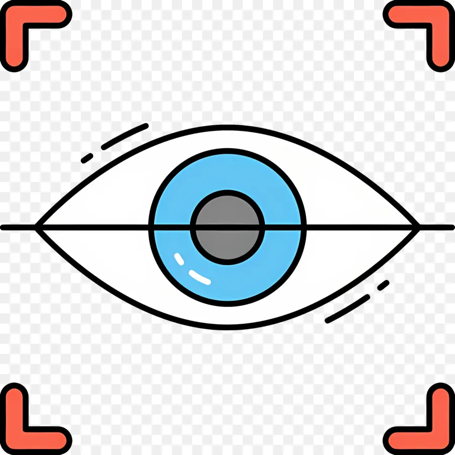 Scanner Oculaire，Oeil Avec Cible PNG