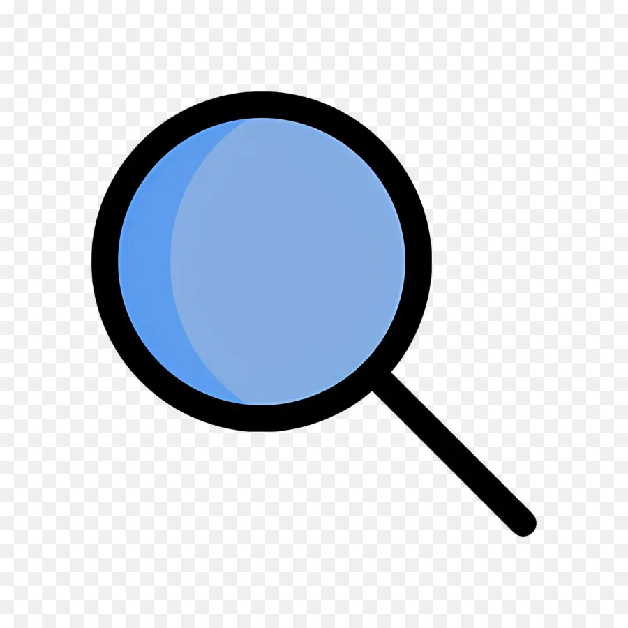 Recherche，Loupe Bleue PNG