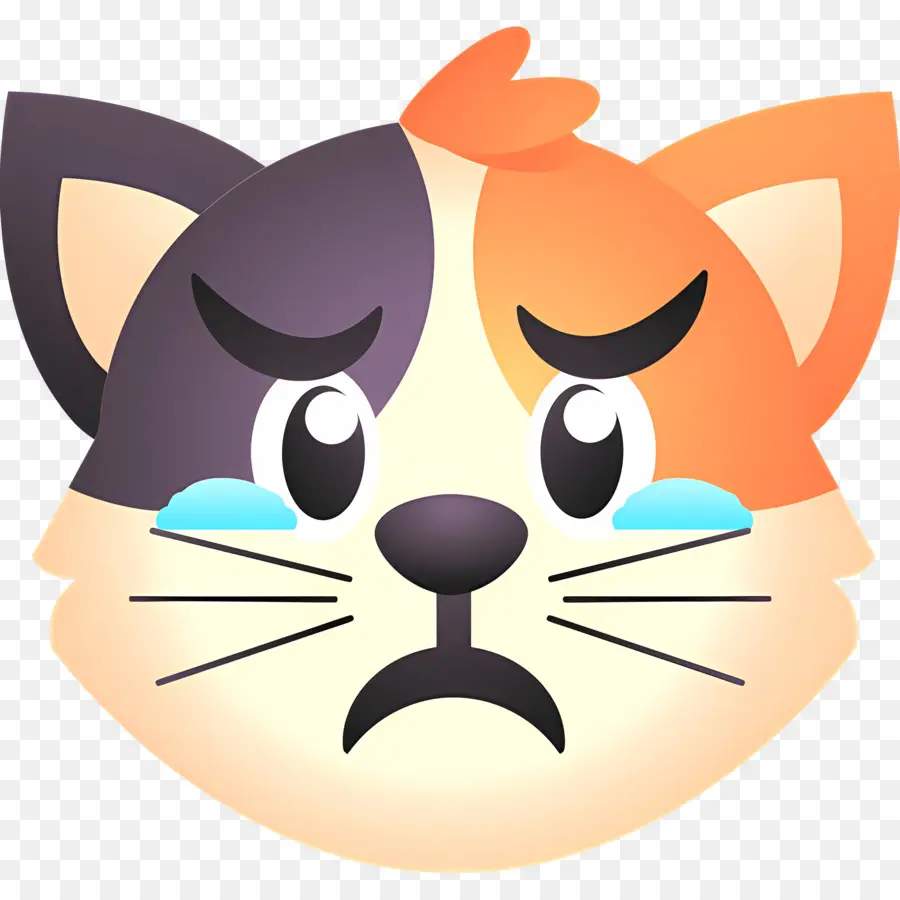 Chat Emoji，Chat Qui Pleure PNG