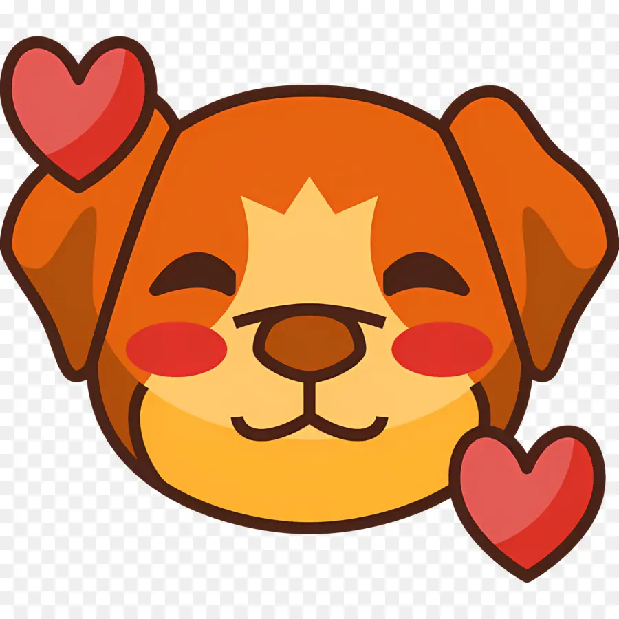 Emoji De Chien，Chien Rougissant PNG