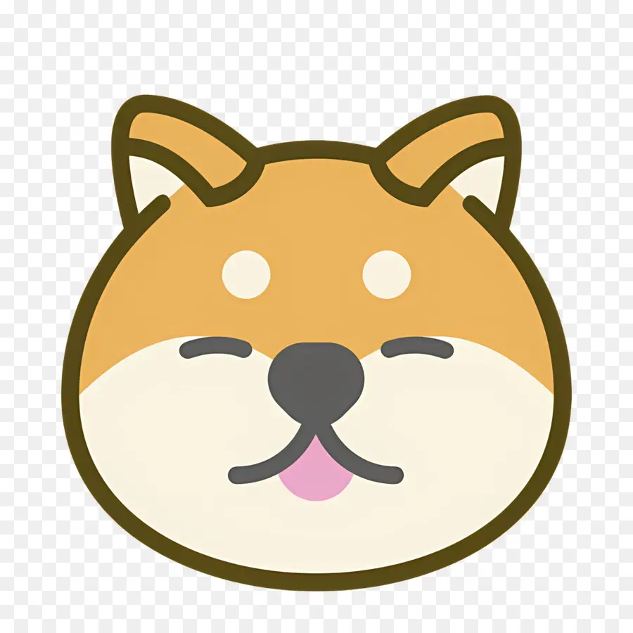 Emoji De Chien，Visage De Shiba Inu PNG