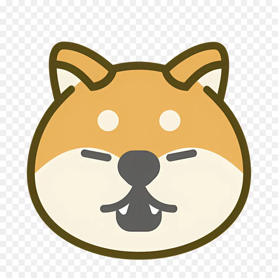 Emoji De Chien，Visage De Shiba Inu PNG