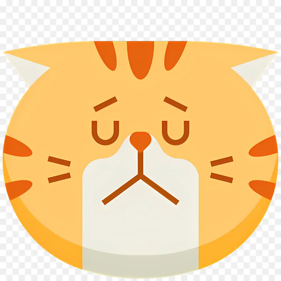 Chat Emoji，Chat Triste PNG