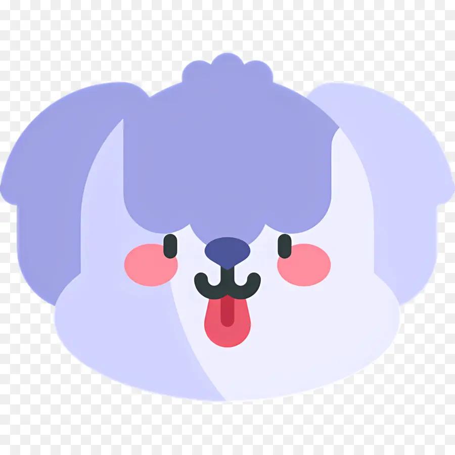 Emoji De Chien，Chien Violet PNG