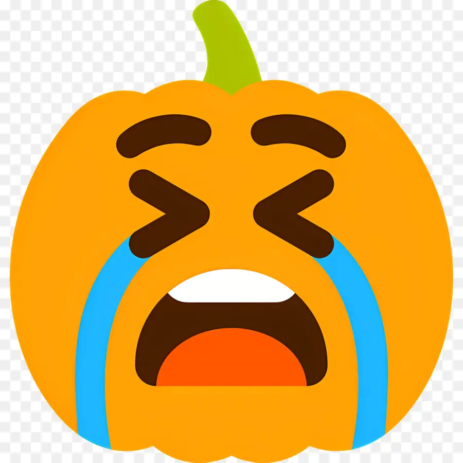 Emoji Qui Pleure，Citrouille Qui Pleure PNG