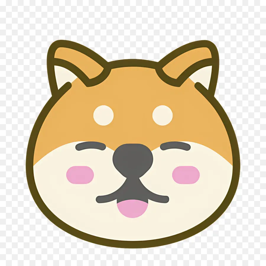 Emoji De Chien，Visage De Shiba Inu PNG