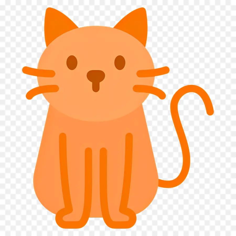 Emoji De Chien，Chat Orange PNG