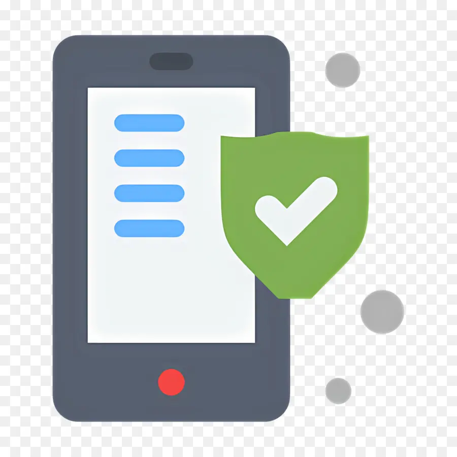 Protection Du Téléphone，Smartphone Avec Bouclier PNG